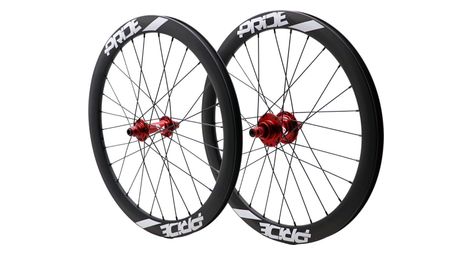 Paire de Roues Carbone Expert Pride Gravity Mat Control V1 Disque Rouge