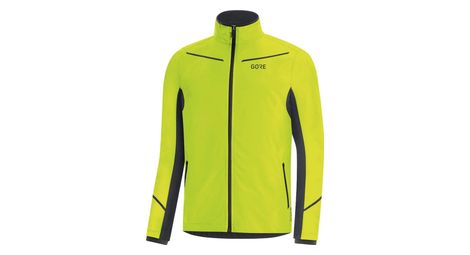 Veste coupe-vent running gore wear r3 partial gore-tex infinium jaune fluo