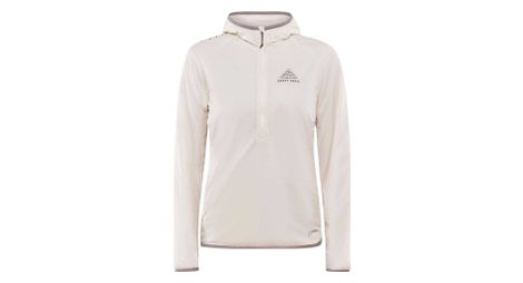 Chaqueta con capucha para mujer craft pro trail subz blanco