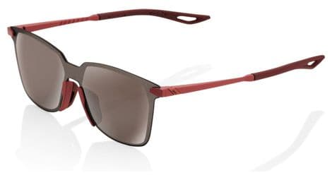 100% legere square red / silver mirror sunglasses