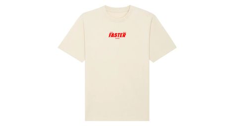 Camiseta oversize unisex çois - el ciclismo no es un juego - beige