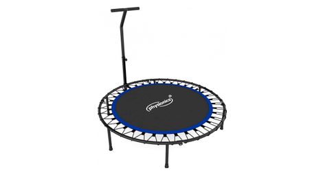 Mini trampoline de fitness pliable avec poignee reglable en hauteur diametre 101 cm jusqu a 120 kg u