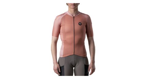 Maillot Manches Courtes Femme LeBram Glières Rose Terracotta