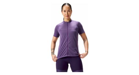 Maglia a maniche corte endura loop full zip donna viola