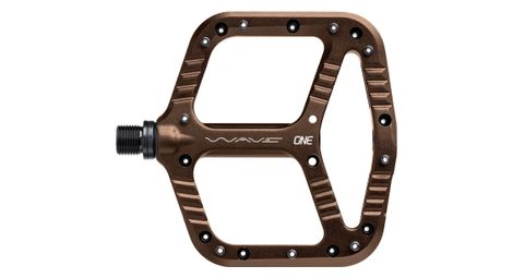 Paire de pédales plates oneup wave bronze