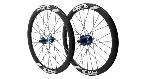 Paire de Roues Carbone Expert Pride Gravity Mat Control V1 Disque Bleu