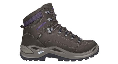 Chaussure de randonnée lowa renegade gtx mid marron violet femme