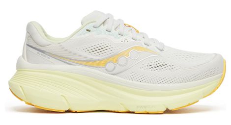 saucony guide 19 women s running shoes in white yellow