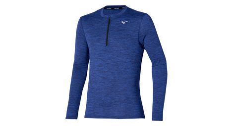 Haut 1 2 zip mizuno impulse core bleu