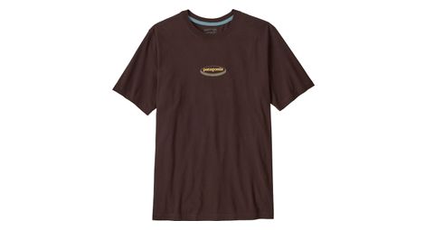 T-Shirt Patagonia 95 Oval Logo Marron Homme