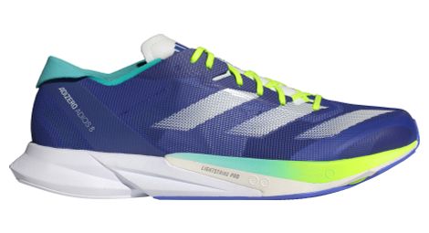 Adidas adizero adios 8 running shoe blue/green unisex