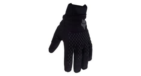 Gants longs fox defend pro winter noir