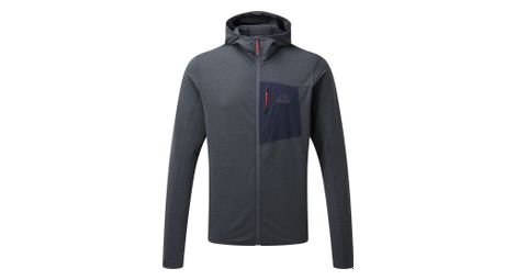 Mountain equipment lumiko giacca in polare grigio/blu