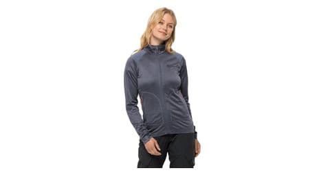 Polaire jack wolfskin kammweg fz femme gris