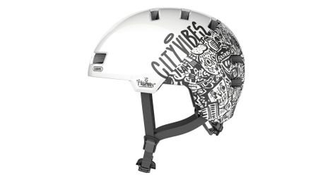 Casco abus skurb ace plata / blanco bol m (52-58 cm)