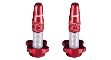 Ice aluminum cap kit (x2) en moeren (x2) airflow red