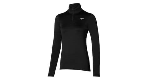 Mizuno impulse core 1/2 zip donna nero