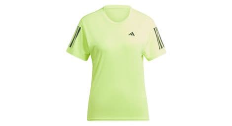 Maillot manches courtes femme adidas performance own the run jaune