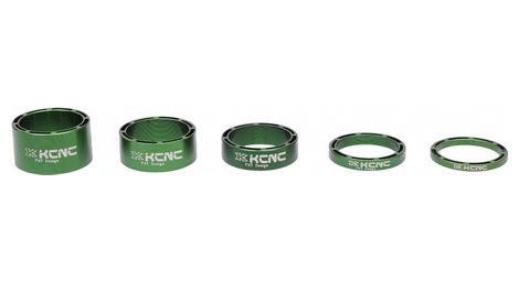 Kit de 5 entretoises creuses kcnc vert