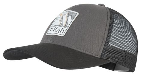 unisex cap rab dihedral badge grey