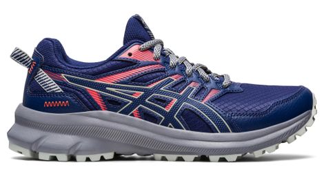 Chaussures de trail running asics trail scout 2 bleu gris rose femme