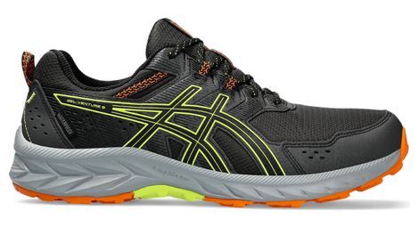 Chaussures trail asics gel venture 9 waterproof noir jaune orange homme 43.1/2