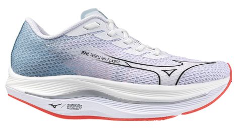 Zapatillas de running para mujer mizuno wave rebellion flash 2 blanco rojo