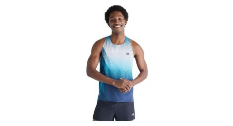 New Balance Race Day Ultra Light blauw heren-tanktop