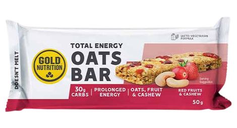 Barretta GoldNutrition Total Energy ai frutti rossi 50 g