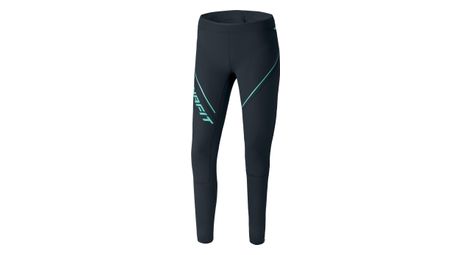 Collant long thermique dynafit winter running bleu femme