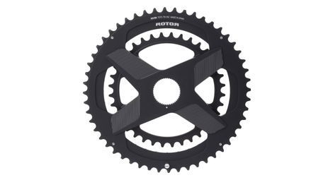 Rotor crank spider aldhu 52-36t chainring round 110bcd black