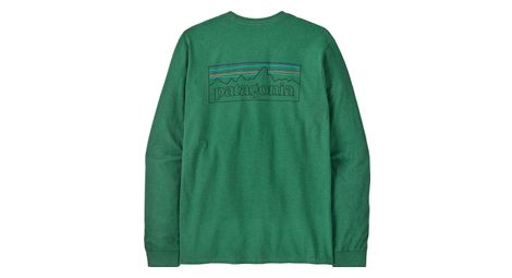 Maglia a maniche lunghe patagonia p-6 logo green uomo