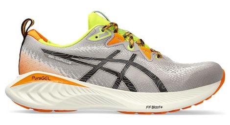 Asics gel cumulus 25 tr grey orange yellow men's running shoes 41.1/2