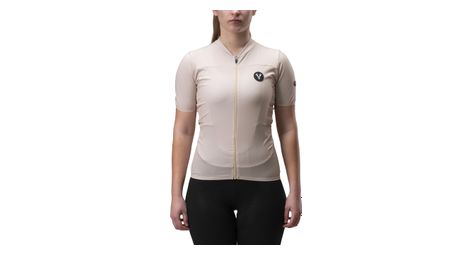 Maillot manches courtes femme lebram ventoux beige