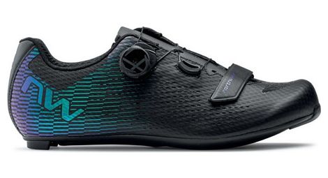 Chaussures route northwave storm carbon 2 noir iridescent