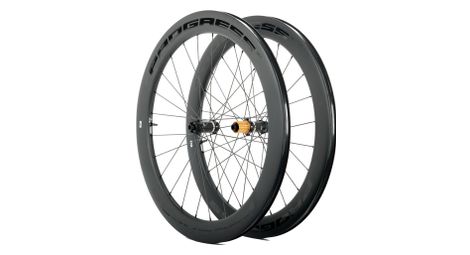 Paire de roues progress neon disc noir | 12x100/12x142 mm | center lock | sram xdr | 2023