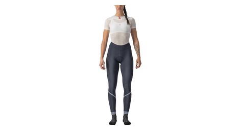 Collant long femme castelli velocissima bleu gris argent