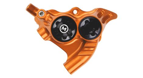 Hope rx4+ flat mount + 20 mm shimano mineralischer bremssattel hinten orange hbspc78c