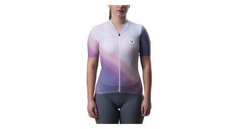 Maillot manches courtes femme lebram ventoux aquarelle violet