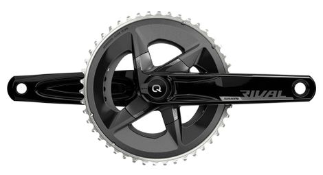 Pédalier quarq capteur de puissance sram rival axs dub 46-33 dents 2x12v (sans boitier) noir