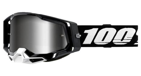 Masque 100 racecraft 2 noir ecran silver mirror