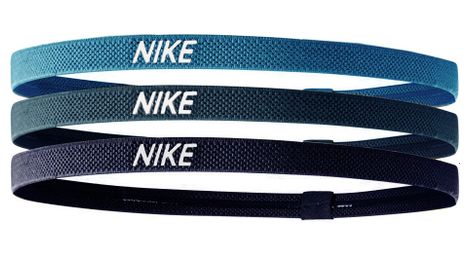 Mini fasce (x3) unisex nike elastico 2.0 blu