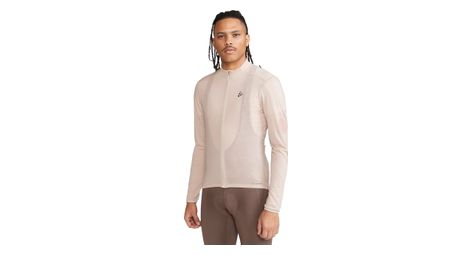 craft core bike essence beige long sleeve jersey