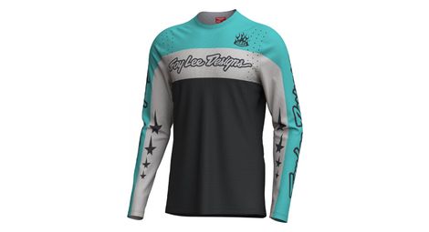 Langarmtrikot Troy Lee Designs Sprint Pro Schwarz/Blau