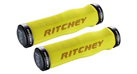 Paire de poignées ergonomiques ritchey wcs truegrip hd locking jaune