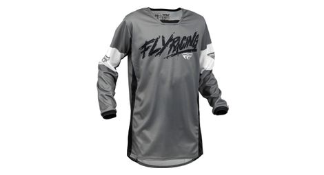 Maillot manches longues fly kinetic khaos gris noir blanc enfant