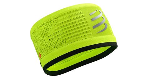 Compressport on/off flash hoofdband fluo yellow