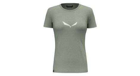 T-shirt manches courtes femme salewa solidlogo vert