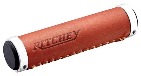 Grips ritchey classic locking cuir brown 130mm