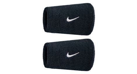 Brede spons polsband (x2) Nike Swoosh Classic Zwart